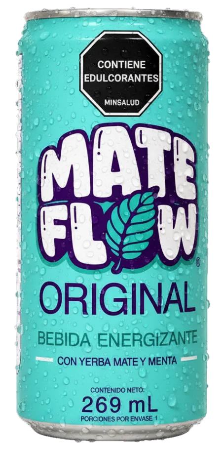 Lata de bebida MATE FLOW